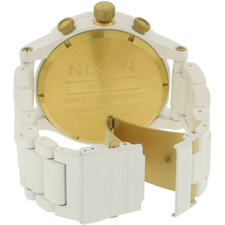 NIXON 51-30 ホワイト ラバーベルト NIXON 51-30 ホワイト ラバーベルト