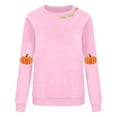 thumbnail image 4 of Inverlee Women's Thanksgiving Sweatshirts Plus Size Turkey Pumpkin Graphic Sweatshirt Comfy Long Sleeve Loose Fit Shirts Crewneck Tunic Pullover Tops, 4 of 4
