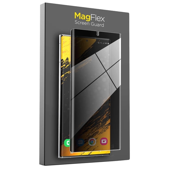 MagFlex Privacy  Screen Protector for Samsung Galaxy S23 ULTRA (Fingerprint Compatible) Side Tint 3D Nano-Polymer Flexible Privacy Guard (S23 Ultra-6.8")