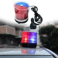 thumbnail image 2 of Lámparas de luz de estroboscópica LED 12V / 24V con magnético para rojo azul Baoblaze Luz de advertencia del coche de tráfico, 2 of 7