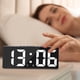 thumbnail image 4 of ¡Liquidación! ¡Mitad de oferta! Reloj despertador digital LED de escritorio con pantalla grande de 3 pulgadas, modo de temperatura USB, 12/24 horas, pequeño reloj de escritorio para dormitorio, 1, 4 of 5