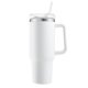 thumbnail image 1 of Vaso con pajita, tapa y asa, taza de acero inoxidable con aislamiento al vacío de 40 oz, taza de café para automóvil, botella de agua con aislamiento al vacío, 1 of 4