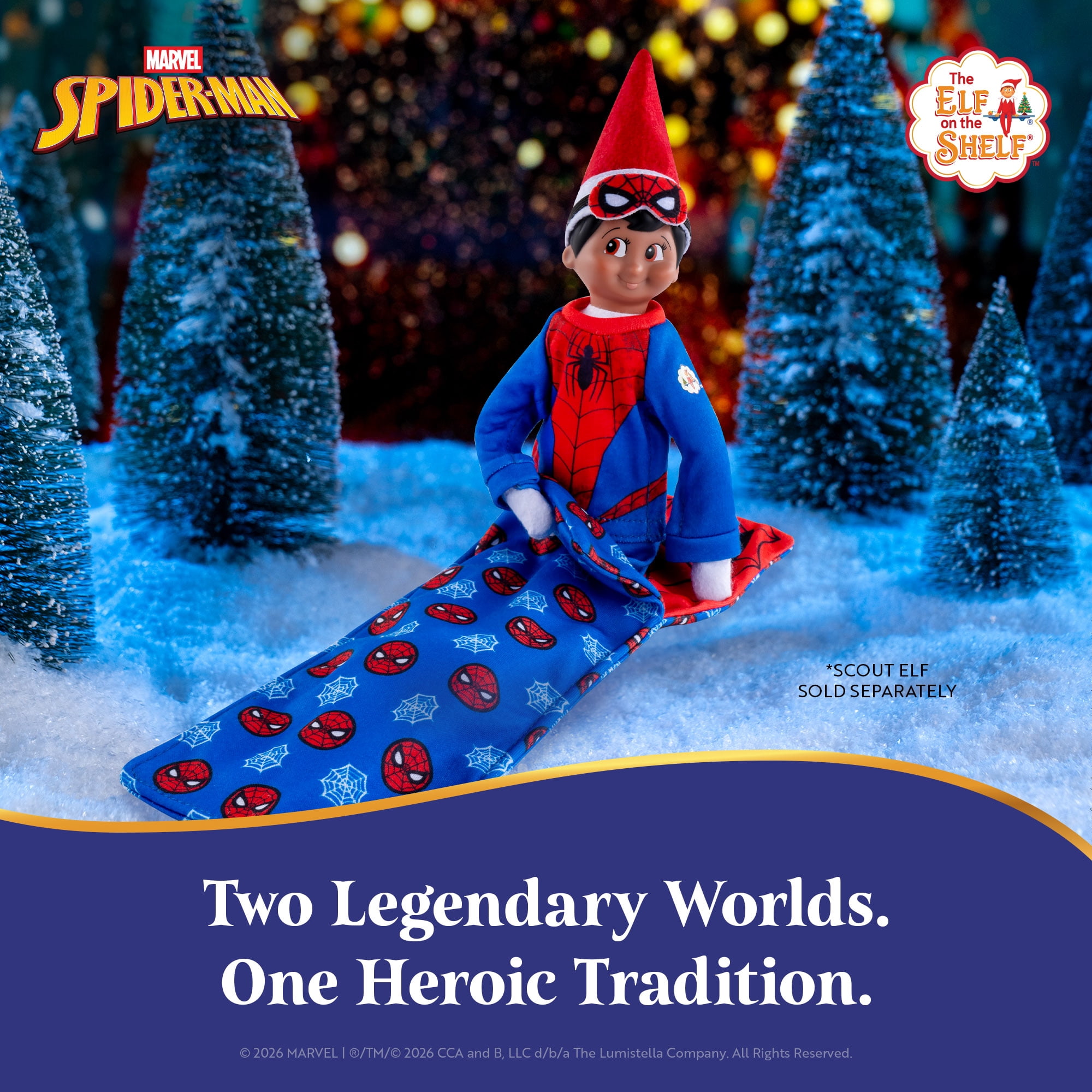 The Elf on the Shelf Marvel Spider-Man Elf Saves the Day Sleep Set - Scout Elf Not Included