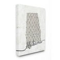thumbnail image 2 of Stupell Industries Alabama Patterned Grey US State Design Canvas Wall Art by Ziwei Li, 2 of 5