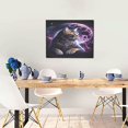 thumbnail image 5 of Lsque Purple Moon Cat Print Wall Art – Decorative Picture for Living Room, Bedroom, and Office (Horizontal), 5 of 6