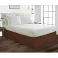 thumbnail image 2 of Pleated Bed Skirt for Queen Size Beds - 100% Microfiber Bed Skirt, Easy Fit Upto 18" Inch - Pleated Ruffled Bed Skirt Solid Dust Ruffle - Chocolate Solid., 2 of 4