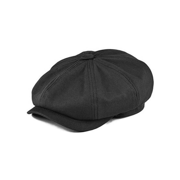 Gorra de hombre Qarigey estilo británico color negro