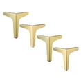 thumbnail image 5 of 4 Metal Legs Sofa feet 13cm Golden, 5 of 6