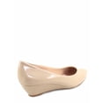 thumbnail image 2 of Fisher-8 Women's Slip On Patent Round Toe Low Wedge Heel Pump Shoes ( Beige, 10 ), 2 of 2
