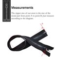 thumbnail image 4 of czcpp-2PCS #5 29 Inch Separating Jacket Zippers for Sewing Coats Jacket Zipper Black Molded Plastic Zippers Bulk Tailor DIY Sewing Tools for Garment/Bags/Home Textile, 4 of 4