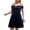 Blue - navy, variant on City Studio Womens Velvet Off-Shoulder Dress, Blue, Plus Size, 22W