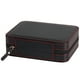 thumbnail image 1 of 4 ranuras, portátil, fibra de carbono, cuero PU, reloj, cremallera, bolsa de almacenamiento, viaje, joyería, caja de reloj, bolsa, caja, regalo de lujo personalizado (negro), 1 of 4