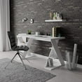 thumbnail image 2 of JV Home Papillon Collection White 55 inch Office Desk Long Home Office Table for Study ,Work, Laptop, Writing Table, Workstation, 2 of 6