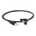 thumbnail image 2 of C2G Panel Mount Cable - USB cable - USB (M) to USB (F) - 1.6 ft - molded - black, 2 of 3