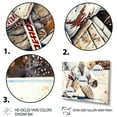 thumbnail image 3 of Designart Hockey Goalie On Ice During Game III Canvas Wall Art, 3 of 5
