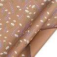 thumbnail image 2 of JollyMart Floral Kraft Wrapping Paper,1 Pack,17" x 118",Premium Brown Gift Wrap with Watercolor Flower Print for Birthday,Wedding,Bridal Shower,Party,Holiday,All Occasion, 2 of 7