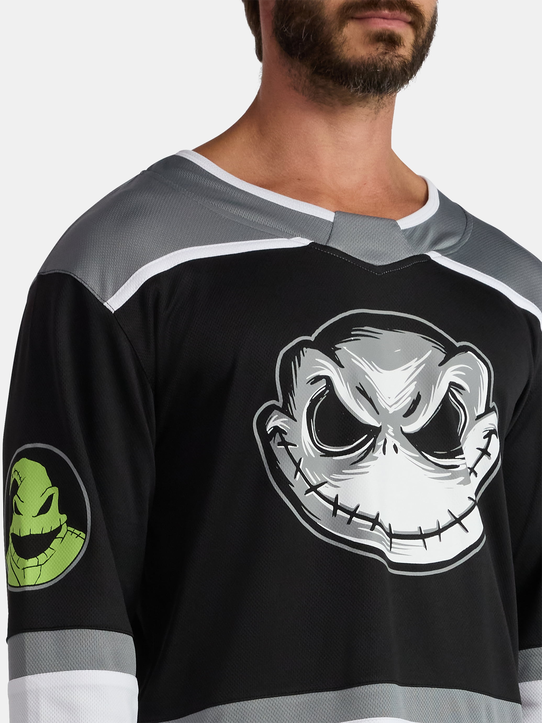 Disney's The Nightmare Before Christmas Men's & Big Men's Jack Skellington Hockey Jersey, Sizes XS-3XL