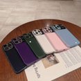 thumbnail image 4 of Compatible with iPhone 13 Pro Max Slim Case,Luxury Bling Transparent Hard PC Anti-Scratch Shockproof Case with Window Glass Lens Camera Protectorfor iPhone 13 Pro Max Women Girl Men-Green, 4 of 12