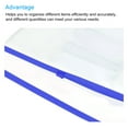 thumbnail image 4 of Uxcell A6 Clear Bill Document Pocket Zipper Envelope File Bags, Blue 10 Pack, 4 of 5
