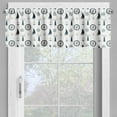 thumbnail image 2 of Ambesonne Sailing Window Valance, Anchor Sailboat Compass, 54" X 18", Dark Teal Camel White, 2 of 5