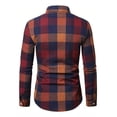 thumbnail image 2 of Camisa Cuadros Hombre Casual Slim Fit Manga Larga Moda, 2 of 8