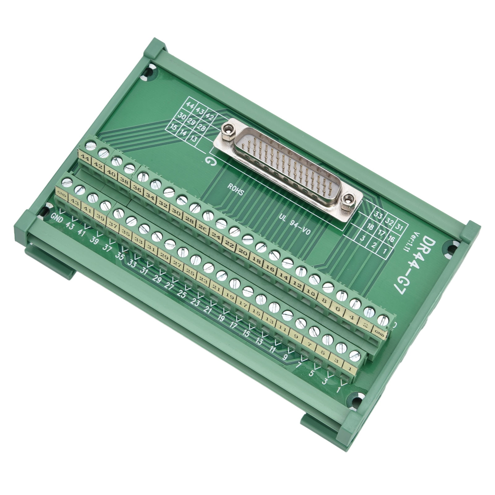 Male Terminal Board, PCB + Copper Terminal Block Connector DC 60V