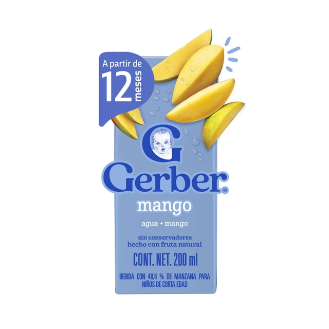 Bebida con jugo de frutas Gerber junior sabor mango 200 ml