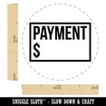thumbnail image 2 of Payment Reminder Money Bill Rubber Stamp for Scrapbooking Crafting Stamping - Medium 1 Inch, 2 of 7