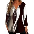 thumbnail image 2 of Ichuanyi liquidación de mujeres impresión casual holgada cuello redondo suelto camiseta de manga larga blusa ICHUANYI WER2023082207035, 2 of 5
