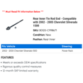 thumbnail image 2 of Rear Inner Tie Rod End - Compatible with 2002 - 2005 Chevy Silverado 1500 2003 2004, 2 of 2