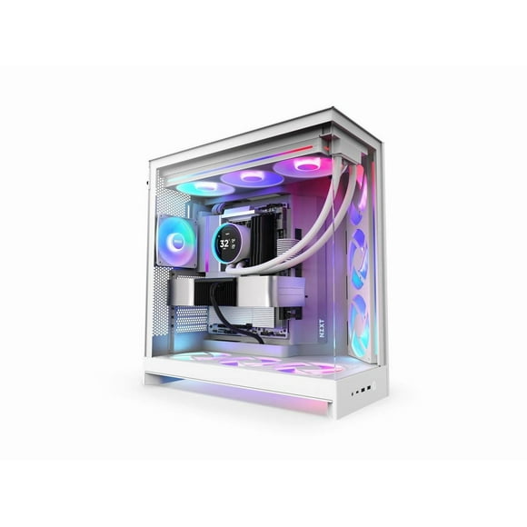 NZXT CM-H92FW-R1 White SGCC / Tempered Glass Mid-Tower Case (Computer Cases - ATX Form)