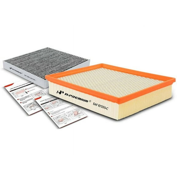 Air Filter and Cabin Air Filter Kit 2 - Compatible with 2015 - 2016, 2019 GMC Sierra 2500 HD 6.0L V8