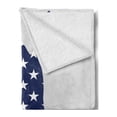 thumbnail image 2 of Eagle Soft Flannel Fleece Throw Blanket, Stars and Stripes on a Bald Eagle American Way of Life Bird, Cozy Plush for Indoor and Outdoor Use, 50" x 70", Dark Coral Navy Blue, by Ambesonne, 2 of 5