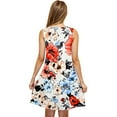 thumbnail image 4 of ZQUUVOU Women's Casual Plus-Size Sleeveless Round Neck Short Floral Dress Watermelon Red, 4 of 5