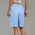 thumbnail image 4 of Pantalones Ligeros de Yoga para Mujeres de Cintura Alta Pantalones Cortos de Color Sólido, Uso Deportivo de Fitness Suave para Tenis Y Baile, 4 of 8