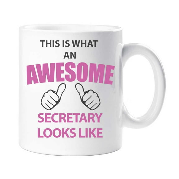 60 Second Makeover This Is What An Awesome Secretary  Looks Like Mug Present Gift Cup Birthday Christmas