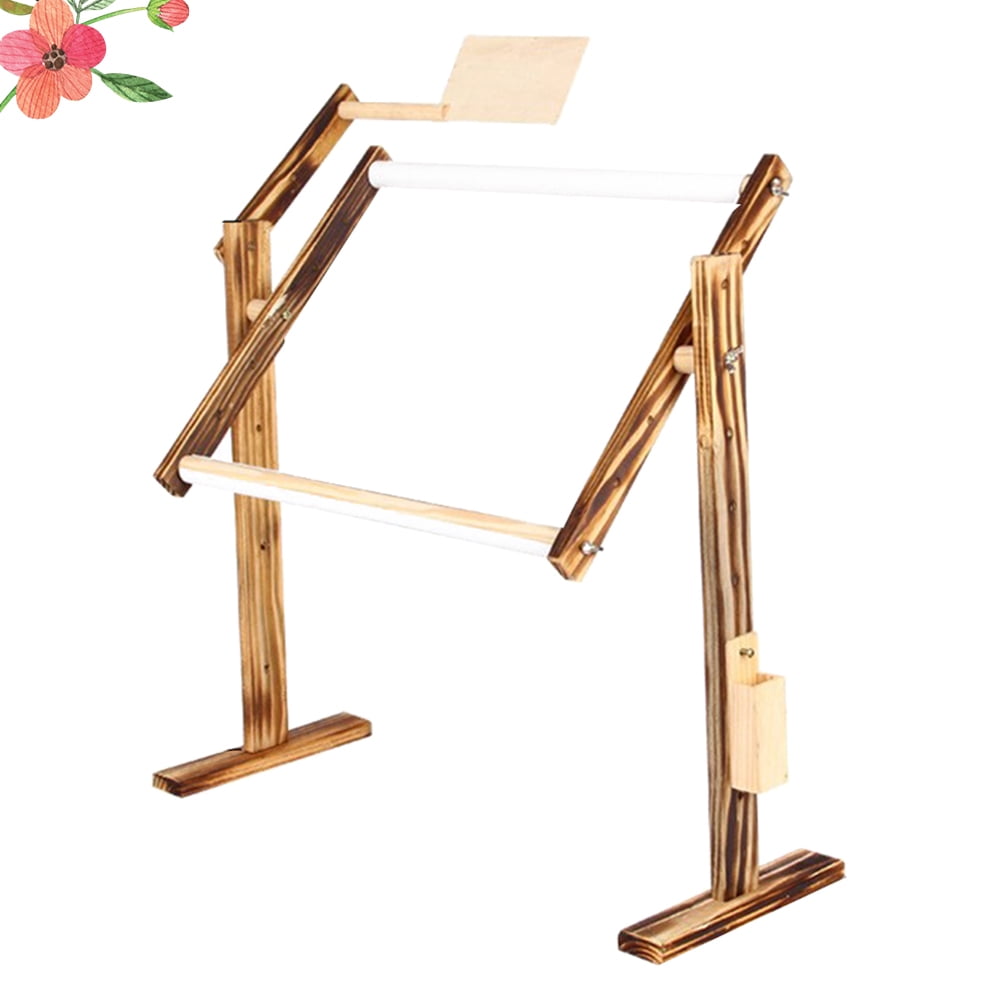 NICEXMAS Vintage Wooden CrossStitch Frame Adjustable Embroidery Rack