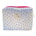 thumbnail image 1 of Cosméticos Acolchada Coreana Bolsos Flores para Mujeres Y Niñas (rosa Floral), 1 of 7