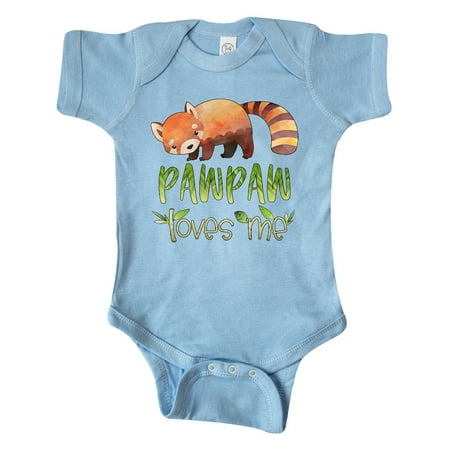 

Inktastic Pawpaw Loves Me Cute Red Panda Gift Baby Boy or Baby Girl Bodysuit