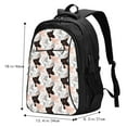 thumbnail image 4 of Yiaed Pigs Print Laptop Backpack,Business Travel Durable Laptops Backpack with USB Charging Port,Water Resistant College Computer Bag, 4 of 5