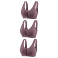 thumbnail image 2 of Darzheoy Bras for Women No Underwire 3PC Women's No Steel Ring Lactation Bra Back Adjustment Yoga Running Bra XL, 2 of 3