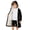 Black, variant on Girls Water Sports Parka Fleece Lined Swim Jacket Pool Changing Poncho Beach Coat for Swimming Navy Blue 4