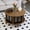 Brown & Black, variant on 31.5" Round Storage Coffee Table with Three Doors, Modern Wood Veneer Accent Table, Multi-use for Living Room, Apartment and Office, Small Space Friendly