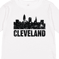 thumbnail image 4 of Inktastic Cleveland Skyline Grunge Boys or Girls Long Sleeve Toddler T-Shirt, 4 of 5