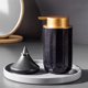 thumbnail image 4 of Dispensador de jabón de cerámica negra de 300 ml for cocina y baño, dispensador de jabón líquido rellenable., 4 of 4