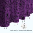 thumbnail image 6 of Halloween Purple Spider Web Pattern Shower Curtain 36"x72" ,Bathroom Decorative Shower Curtains Set with 12 Hooks,Modern Waterproof Washable Shower Curtain, 6 of 6