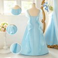 thumbnail image 5 of WOYY Tween Girls Formal Ruffle Maxi Dress Elegant Wedding Party Sleeveless Dress, 5 of 8