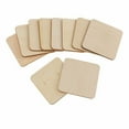 thumbnail image 6 of 50 PCS/SET Chips Blanks Coasters Craft DIY Arts Handmade Plain Wood Square, 6 of 12