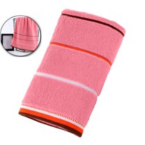 Striped Cotton Towel, Thick Absorbent Bath Towel, Soft Multipurpose Spa Gym Towel for Home Beach Pool Camping