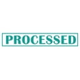 thumbnail image 1 of Printtoo Processed Self Inking Rubber Stamp Pre-Inked Office Stamp- Home Office Business Stationery, Green- 42 x 9 mm, 1 of 7